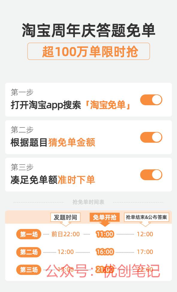 淘宝周年庆答题免单活动来…#情报-搞钱线报📢论坛-网创交流-优创圈